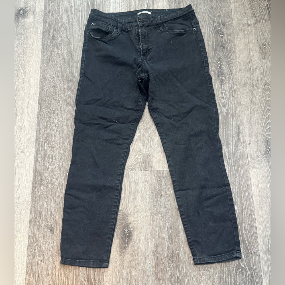STS Blue Black Cropped Ankle Jeans